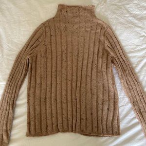 Madewell Ribbed Mockneck Sweater Light Pink Women's Coziest Yarn Size M